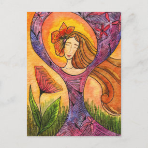 Postale Carte de méditation du matin pour femmes