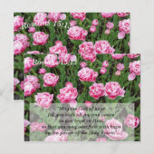 Postale Carte de méditation et de mémorisation des Écritur (Devant / Derrière)