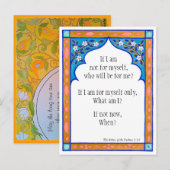 Postale Carte de méditation pour nourrir l'esprit (Devant / Derrière)