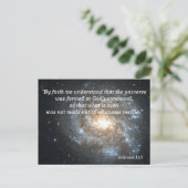 Postale Carte de mémorisation de l'Écriture chrétienne Héb (Debout devant)