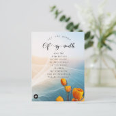 Postale Carte de mémorisation de verset biblique pour Psau (Debout devant)