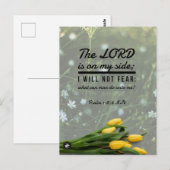 Postale Carte de mémorisation de verset biblique Psaume 11 (Devant / Derrière)