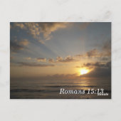 Postale Carte de mémorisation de verset biblique Romains 1 (Dos)