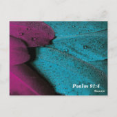 Postale Carte de mémorisation du verset biblique Psaume 91 (Dos)