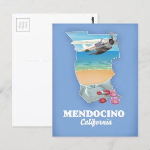 Postale carte de Mendocino Californie