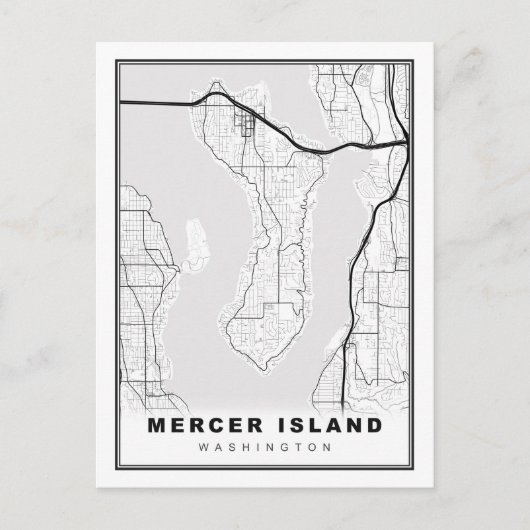 Postale Carte de Mercer Island (Devant)