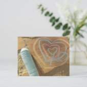 Postale Carte de message Love Chalk (Debout devant)