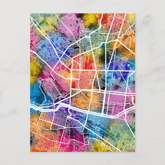 Postale Carte de Mexico Monterrey (Devant)