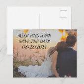 POSTALE CARTE DE MISE EN GARDE DE DATE (Devant / Derrière)