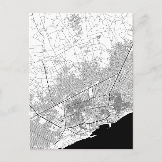 Postale Carte de Mogadishu Somalie (Devant)