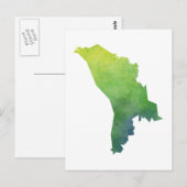 Postale Carte de Moldavie (Devant / Derrière)