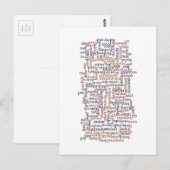 Postale Carte de mots doriques (Devant / Derrière)