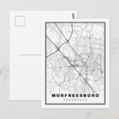 Postale Carte de Murfreesboro (Devant / Derrière)