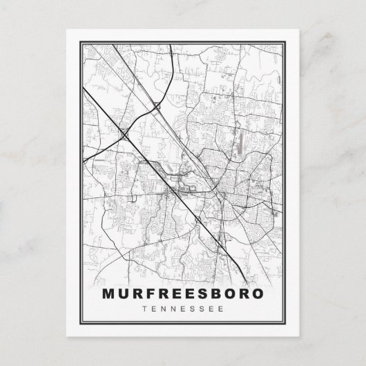 Postale Carte de Murfreesboro (Devant)