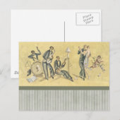 Postale Carte de musique déco (Devant / Derrière)