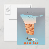 Postale Carte de Namibie (Devant / Derrière)