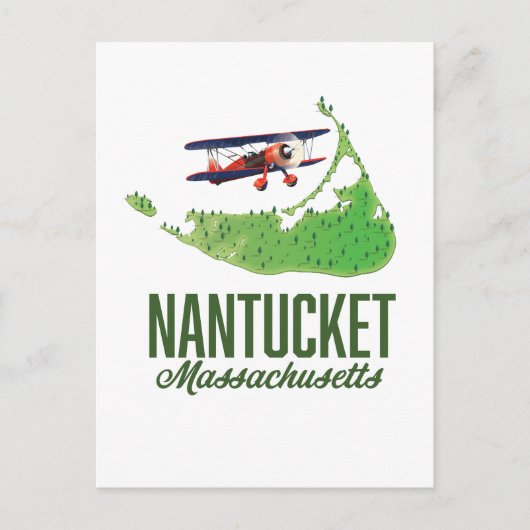 Postale Carte de Nantucket Massachusetts (Devant)