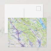 Postale Carte de Napa à Healdsburg CA (Devant / Derrière)