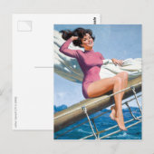 Postale Carte de navigation (Devant / Derrière)