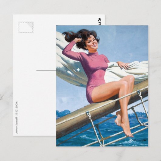 Postale Carte de navigation (Devant / Derrière)