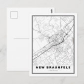 Postale Carte de New Braunfels (Devant / Derrière)