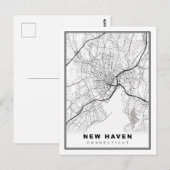 Postale Carte de New Haven (Devant / Derrière)