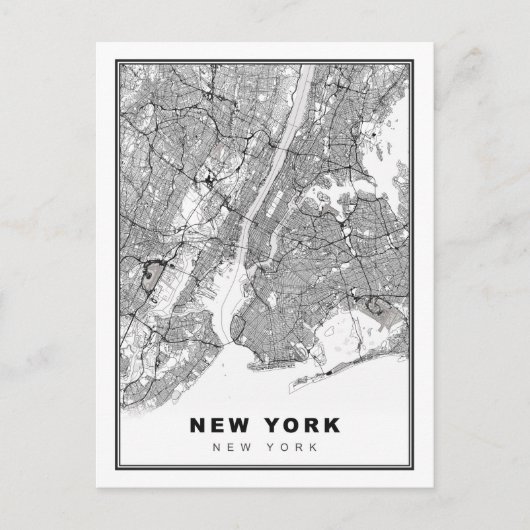 Postale Carte de New York (Devant)