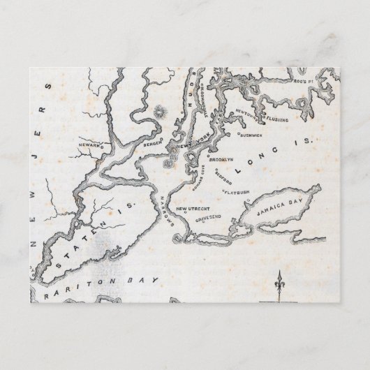 Postale Carte de New York et ses environs (Devant)