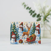 Postale Carte de Noël (Debout devant)
