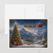 Postale carte de Noël (Devant / Derrière)