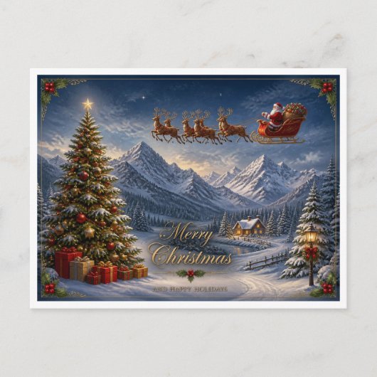 Postale carte de Noël (Devant)