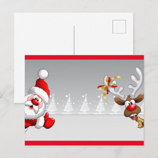 Postale Carte de Noël (Devant / Derrière)