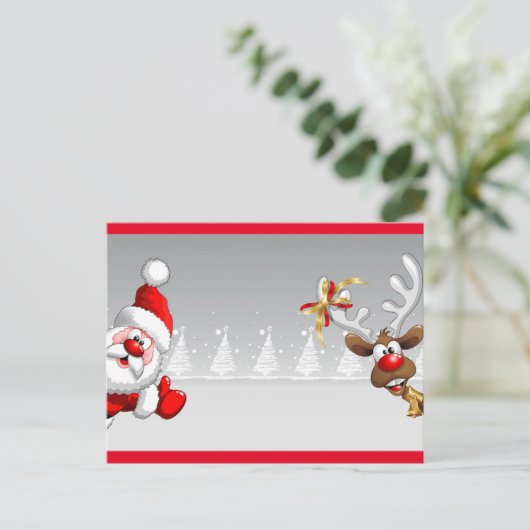 Postale Carte de Noël (Debout devant)