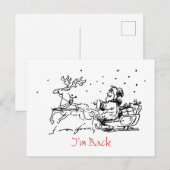 Postale Carte de Noël amusante (Devant / Derrière)