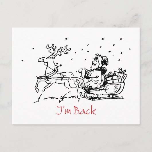 Postale Carte de Noël amusante (Devant)