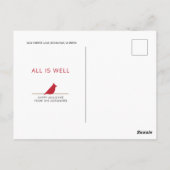 Postale Carte de Noël Arbre d'Art (Dos)