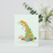 Postale Carte de Noël Arbre de Catmas (Debout devant)
