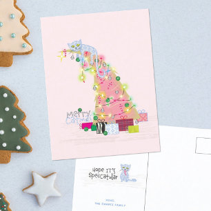 Postale Carte de Noël Arbre de Catmas