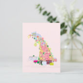 Postale Carte de Noël Arbre de Catmas (Debout devant)