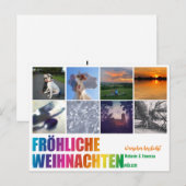 Postale Carte de Noël arc-en-ciel (Devant / Derrière)