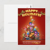 Postale Carte de Noël AstroLOLogie  (Devant / Derrière)