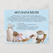 Postale Carte de Noël au chocolat au cacao chaud (Devant)