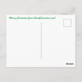 Postale Carte de Noël avec Onion People (Dos)