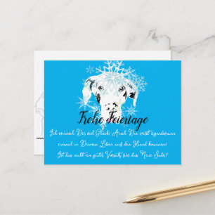 Postale Carte de Noël avec résolution du Nouvel An