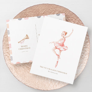 Postale Carte de Noël Ballerine Casse-Noisette