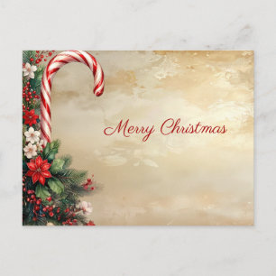 Postale Carte de Noël bonhomme de neige Noël
