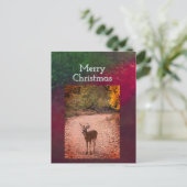 Postale Carte de Noël Cerf (Debout devant)