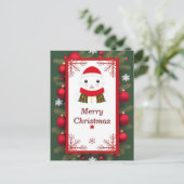 Postale Carte de Noël charmante (Debout devant)