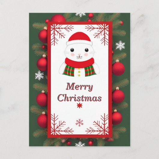 Postale Carte de Noël charmante (Devant)