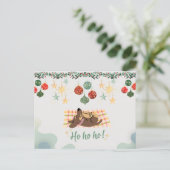 Postale Carte de Noël Chien (Debout devant)